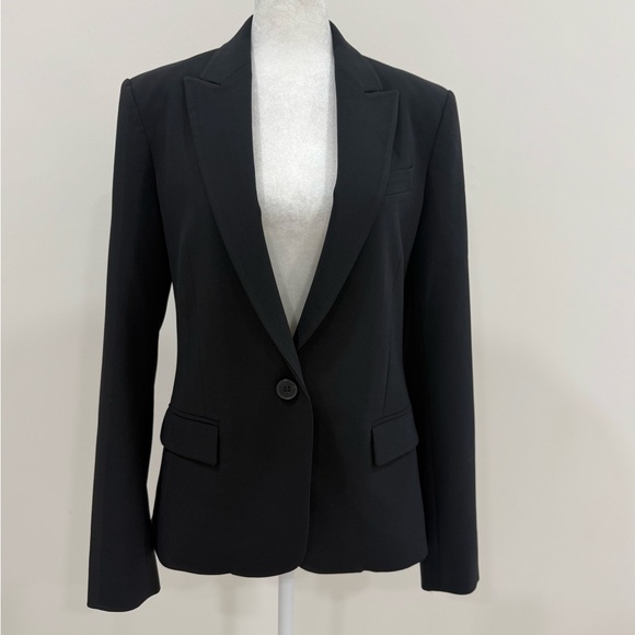 Theory Jackets & Blazers - Theory Gabe B 2 Blazer Black Wool Blend Size S One-Button Jacket